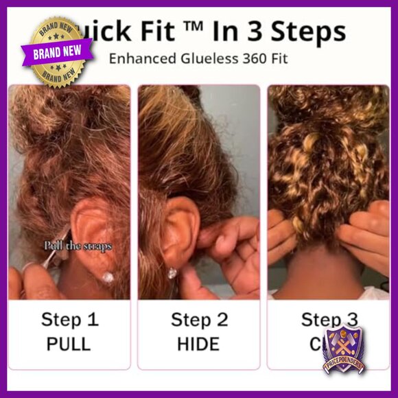 360 Full Lace Wig Human Hair Deep Wave 26 Inch Pre Plucked main image 4